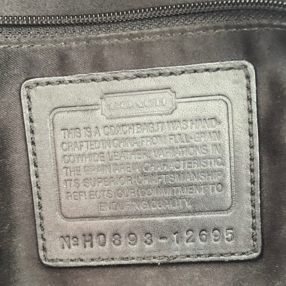 Coach Bonnie Satchel Black Leather Y2K Shoulder Bag 12695 Silver Hardware - Picture 9 of 13